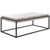 Edgefield Coffee Table - Grey Faux Marble/Black - Safavieh - 3 of 4