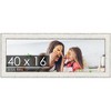 PosterPalooza | Panoramic Ornate White Picture Frame - UV Acrylic, Foam Board Backing, Hanging Hardware - 2 of 4