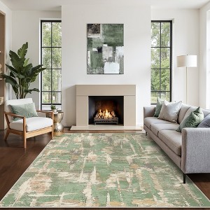 Abynow Medallion Distressed Persian Indoor Area Rug - 1 of 4