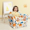 Costway Kids Cat/Astronaut/Lion/Synthetic Fake Animal/Elephant Sofa Children Armrest Couch Toddler Furniture Gift - 3 of 4