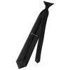Jacob Alexander Men's Solid Color Pre-Tied Clip-On Uniform Neck Tie with Buttonholes - 2 of 4