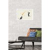 Trends International Episodic Drawing - Cat And Moon 1 Framed Wall Poster Prints - 2 of 4