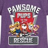 Girls' - Paw Patrol - Pawsome Pups To The Rescue Rubble Chase Al Marshall Skye Fitted Short Sleeve Graphic T-Shirt - 2 of 4