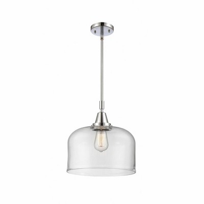 Bell - 1 Light Stem Hung Mini Pendant In Industrial Style-14.13 Inches Tall and 12 Inches Wide