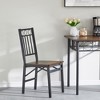 Dining Assemble Metal& Wood Seat Modern Style for Dining Room Decor Folding Retro Chair - 3 of 4