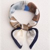 Anna-Kaci Women's Large Floral Print Square Ring Scarf with Soft Silky Fabric Lightweight Versatile Fashion Accessory - 2 of 3