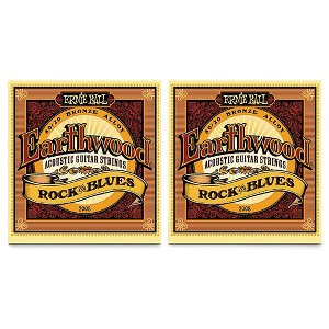 Ernie Ball 2008 Earthwood 80/20 Bronze Rock and Blues Acoustic Guitar Strings 2-Pack - 1 of 2