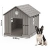 Kumasinova 31"/38" Weatherproof Dog Crate with Ventilation Design,Spacious Small/Medium Dog Crate for Indoor&Outdoor Use,Durable Dog Kennel Furniture - 2 of 4
