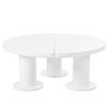 NicBex Coffee Tables for Living Room 44" Cloud Coffee Table Curved Profile Design Irregular End Table with Round Edge, Black - 4 of 4