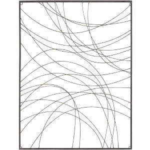 Dahlia Studios Vassa 39 1/2" High Black Wire Rectangular Metal Wall Art - 1 of 4