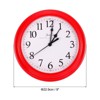 Unique Bargains Battery Operated Decorative Silent Non-Ticking Quartz Wall Clock 9" - 2 of 4