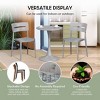 WestinTrends Playa Outdoor Modern Stackable Plastic Patio Dining Chairs (Set of 2) - 4 of 4