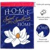 Magnolia Garden Home Sweet Southern Home 29 x 42 Blue Polyester Outdoor Hanging Flag - 2 of 2