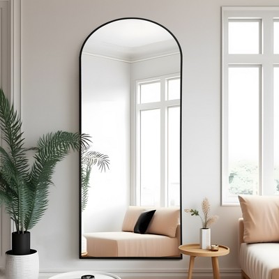 Dovelina Modern Arch Aluminium Alloy Frame Full Length Mirror Large ...