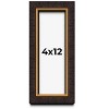 PosterPalooza | Panoramic Modern Shadow Box 1" Depth Brown Frame - UV Acrylic, Backing, Hanging Hardware - 2 of 4
