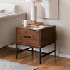 MH London Eden 22"  Nightstand Side Table Mango Wood & Iron - 2 of 4