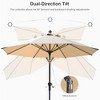 PURPLE LEAF Patio Umbrella Outdoor Table Umbrella Aluminum Frame Market Umbrella Sun Umbrella with 8 Sturdy Ribs - 3 of 4