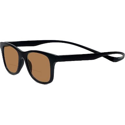 Magz Chelsea Magnetic Front Connecting Polarized Sun OR Bi-Focal Sunglasses in Black Blue