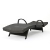 PAGED 2-Piece PE Wicker Woven Patio Chaise Lounge,Outdoor Lounge Chairs for Poolside,Backyard - 4 of 4