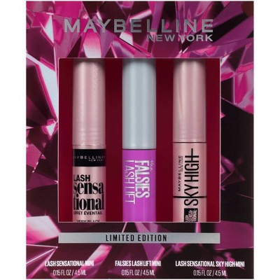Maybelline Lash Sensational Holiday Mini Lash Bar Mascara Gift Set - Very Black - 1 kit