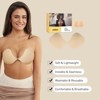 Niidor Women's Amazing Adhesive Strapless Backless Bra Reusable Sticky Push-up Bra with Nipple Covers - 3 of 4