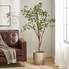 KWPZQEB Artificial Plants, Faux Tree with Wood Trunk & Lifelike Fruits for Indoor Outdoor Decoration, Housewarming Gift, Floor Decor, Green - 4 of 4