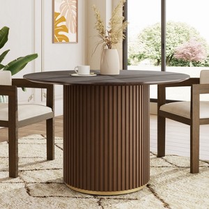 Christopher Knight Home Blythe 47.25" Wooden Round Pedestal Dining Table - 1 of 4