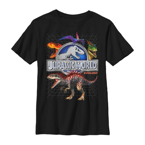 Boy's Jurassic World Rainbow Dinosaurs T-shirt : Target