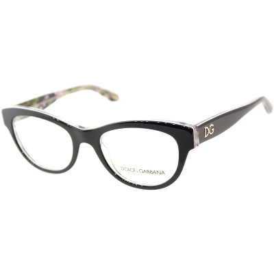 Dolce & Gabbana Womens Cat Eye Eyeglasses Black 51mm : Target