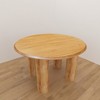 Royal Hampton Dining Table, 48 Inch Round Top, Mango Wood, 4 Column Pillar Legs - 3 of 4