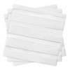 Smarty Had A Party White with Silver Stripes Paper Beverage/Cocktail Napkins (600 Napkins) - 2 of 4