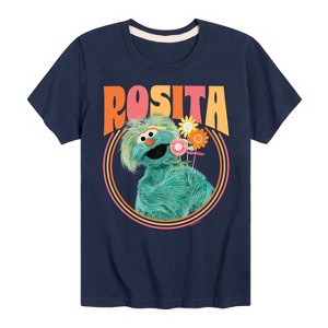 Boys' - Sesame Street - Rosita With Flowers Short Sleeve Graphic T-Shirt - 1 of 4
