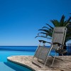 KTMBDW Set of 2 Adjustable Steel Mesh Zero Gravity Lounge Chair Recliners w/Pillows and Cup Holder Trays for Deck, Patio, Beach, Yard - 2 of 4