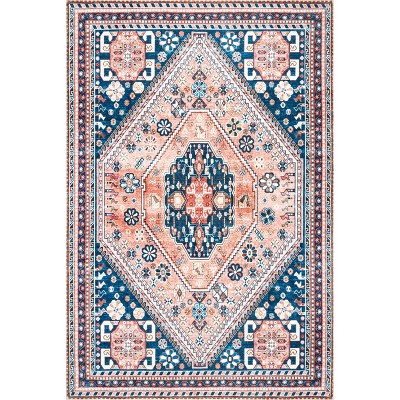 nuLOOM Nevaeh SpinClean Machine Washable Stain-Resistant Area Rug