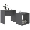 vidaXL Coffee Table Gray Engineered wood Small Stackable Rectangular - 3 of 4