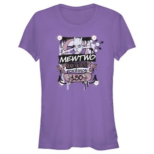 Juniors Womens Pokemon Mewtwo Ready for Battle T-Shirt - 1 of 4