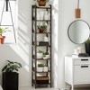 Hommoo 78.7 Inch Tall Narrow Corner Bookshelf - 3 of 4