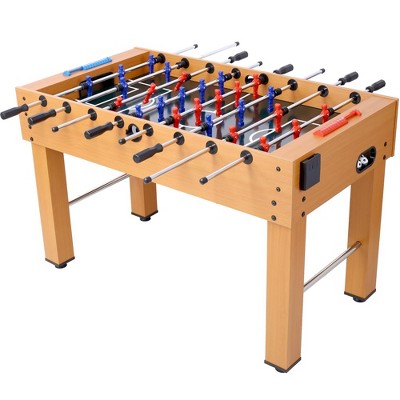 54in Soccer Table with 4 Balls 1 Cup Holder 2 Counters, Arcade Competition Sized Hurricane Foosball Table, Family Sports Game Table for Home