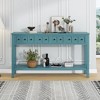 NicBex 60"Console Table with 4 Drawers Narrow Long Entryway Table with Open Shelf for Hallway,Living Room - 2 of 4