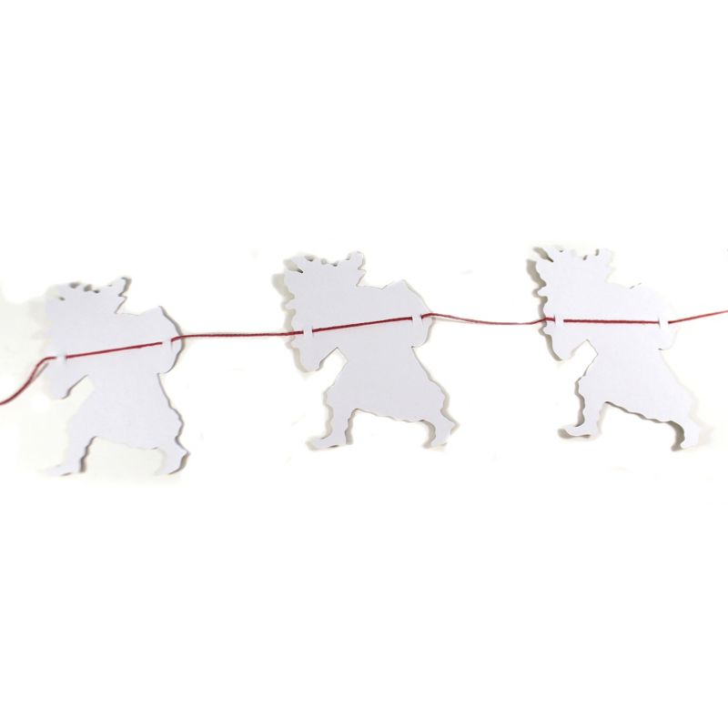 Alison Gardiner 7.0 Inch Father Christmas Paper Garland Victorian Decorate Old World Tree Garlands, 3 of 4