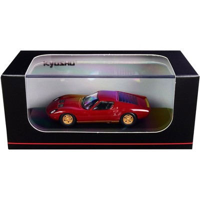 Lamborghini Miura P400 Maroon with Gold Bottom 1/64 Diecast Model Car by Kyosho