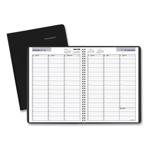 DayMinder Weekly Appointment Book, Vertical-Column Format, 11 x 8, Black Cover, 12-Month (Jan to Dec): 2026 - 1 of 4