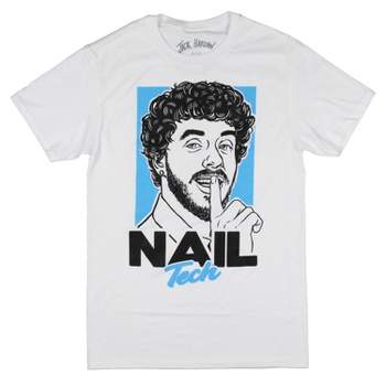 Jack Harlow Men's Nail Tech Song Character Rapper Adult Music T-Shirt Tee