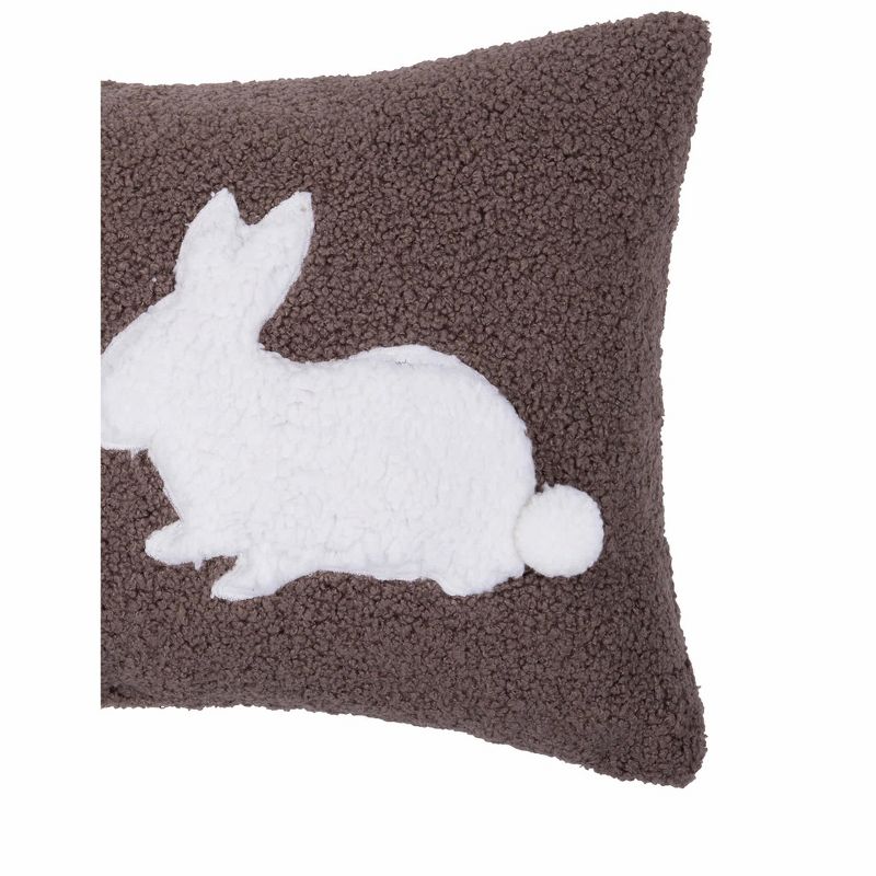 C&F Home 12" x 20" Easter Bunny Rabbit Duo Tufted Decorative Throw Pillow, 3 of 6