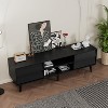 HDZNVF 63 Inch TV Stand Features Vintage-style and Bevel Design - 3 of 4