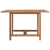 vidaXL Outdoor Dining Table Patio Table with Umbrella Hole Solid Teak Wood - 3 of 4