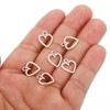 Unique Bargains Metal Bulk Elegant DIY Crafts Jewelry Making Heart Pendant 100 Pcs - 4 of 4