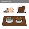 Kumasinova 22" x 14" Waterproof Pet Feeding Mat for Cat Dog Water Bowl with BPA Free Dogs Cats Food Mats Prevent Spill - 3 of 4