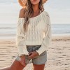 Women's Chic Lightweight Cover Up Sweater with Open Knit Design - Cupshe - 2 of 4