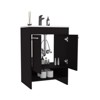 SEVOBAL Bathroom Vanities Floor Vanities 60cm with Four Drawers and Two Open Shelves for Bathroom Storage, Black, 37.41"*23.23"*12.6" - 2 of 4